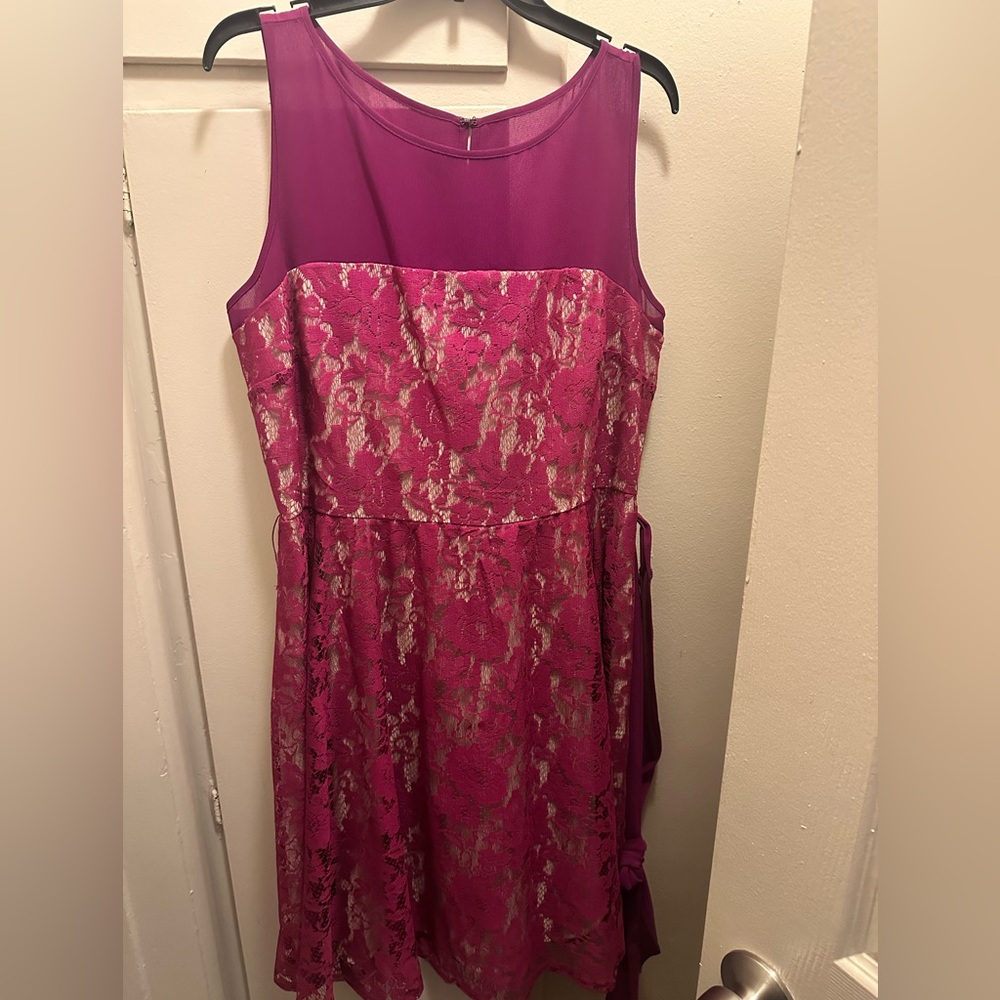 Danny & Nicole Fuchsia Dress